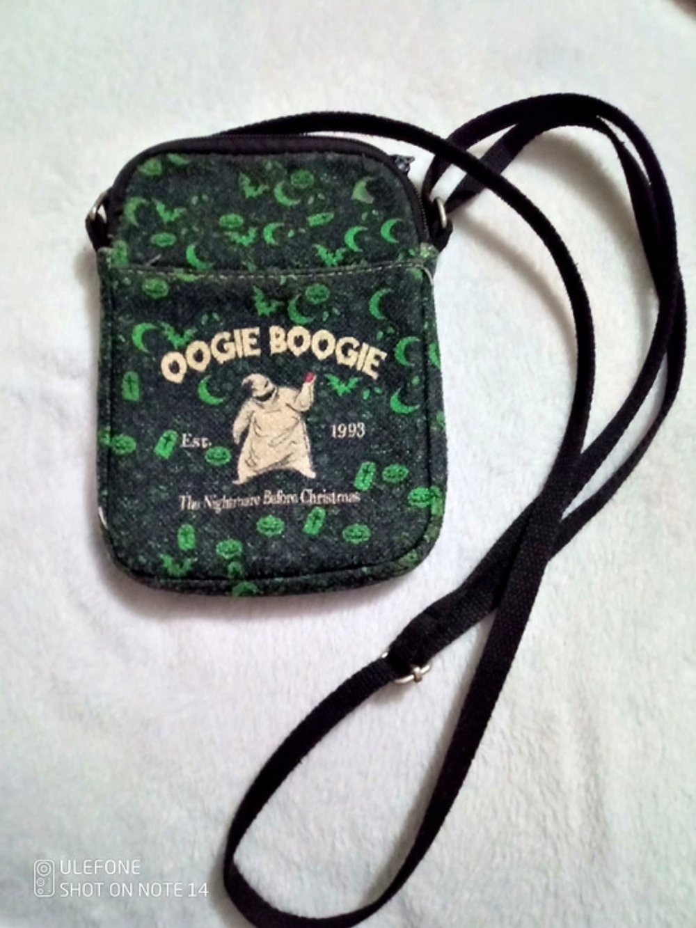 Disney Black & Green Crossbody Bag
